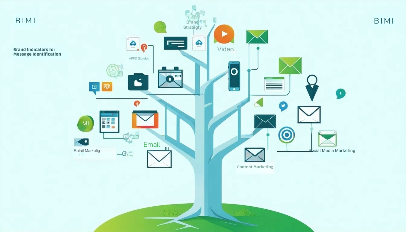 Το BIMI ή Brand Indicators for Message Identification χρησιμεύει ως ο θεμελιώδης κορμός ενός δέντρου στρατηγικής μάρκετινγκ, παρέχοντας ένα ισχυρό πλαίσιο για την αναγνώριση της μάρκας και την εμπιστοσύνη στις ψηφιακές επικοινωνίες.